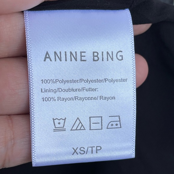 Anine Bing Pleated Tulle Skirt size XS black metallic - Picture 5 of 10